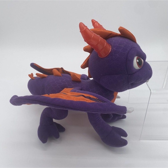 Skylanders Spyros The Purple Dragon Plush Stuffed Animal 2012 Lights Sounds Work - Picture 2 of 3